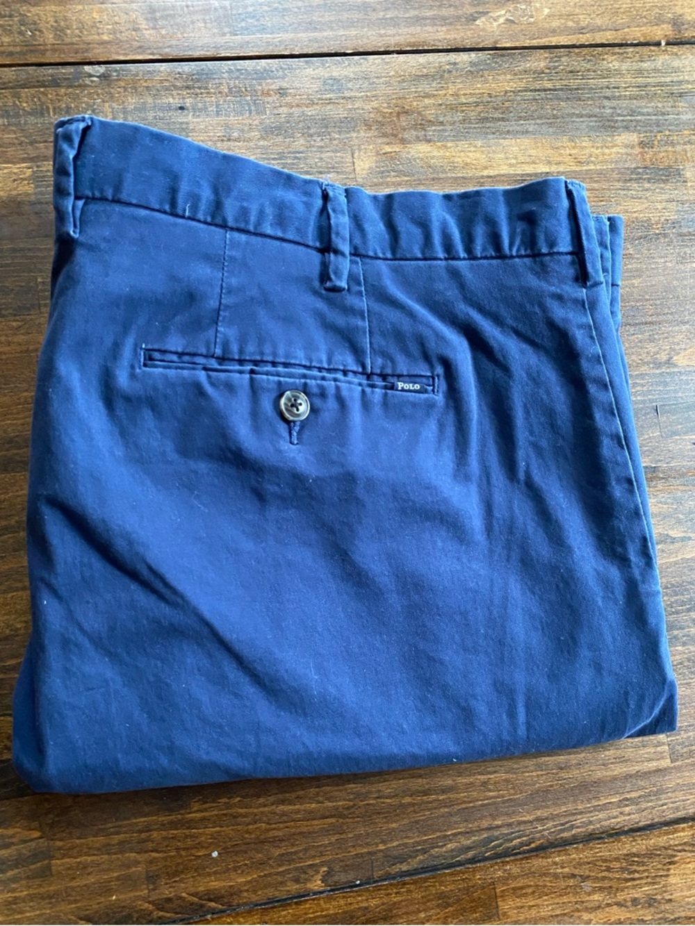 Polo Ralph Lauren The Chino Stretch Classic Fit Shorts Mens 46B Blue Big & Tall